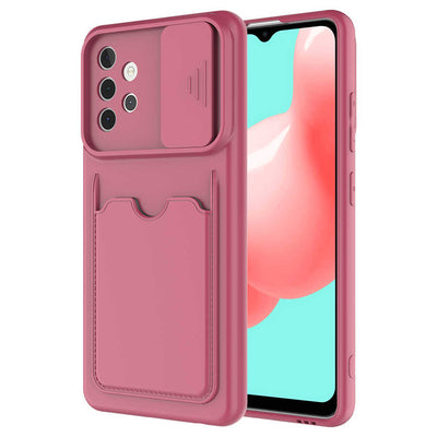 Galaxy A32 4G Kılıf Zore Kartix Kapak Koyu Mor