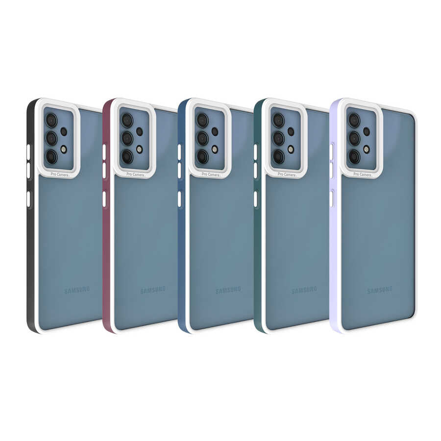 Galaxy A32 4G Kılıf Zore Mima Kapak Mürdüm