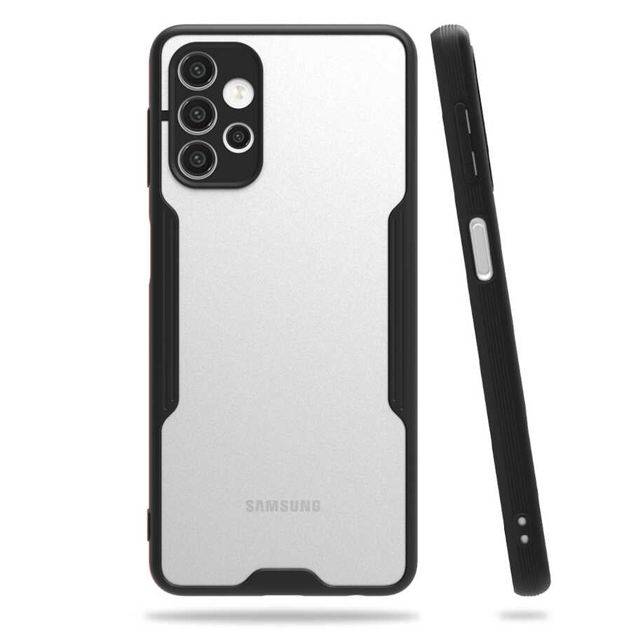 Galaxy A32 4G Kılıf Zore Parfe Kapak Siyah
