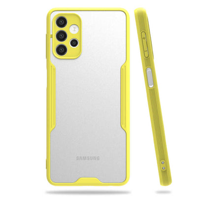 Galaxy A32 4G Kılıf Zore Parfe Kapak Sarı