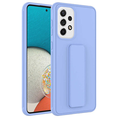 Galaxy A32 4G Kılıf Zore Qstand Kapak Lila
