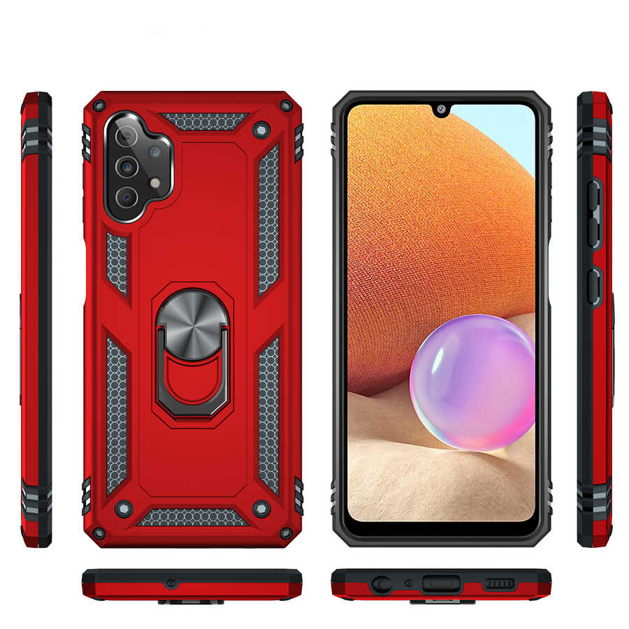 Galaxy A32 4G Kılıf Zore Vega Kapak Siyah