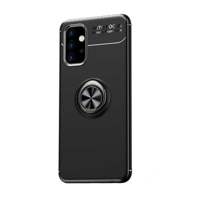 Galaxy A32 5G Kılıf Zore Ravel Silikon Kapak Siyah-Kırmızı