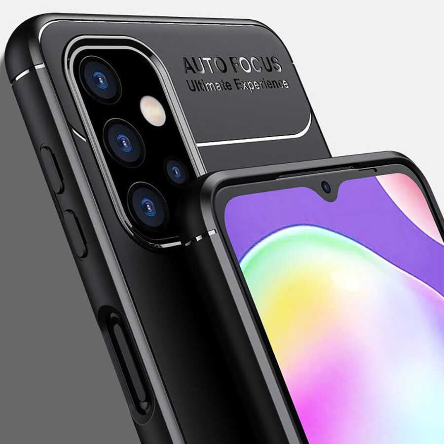 Galaxy A32 5G Kılıf Zore Ravel Silikon Kapak Siyah