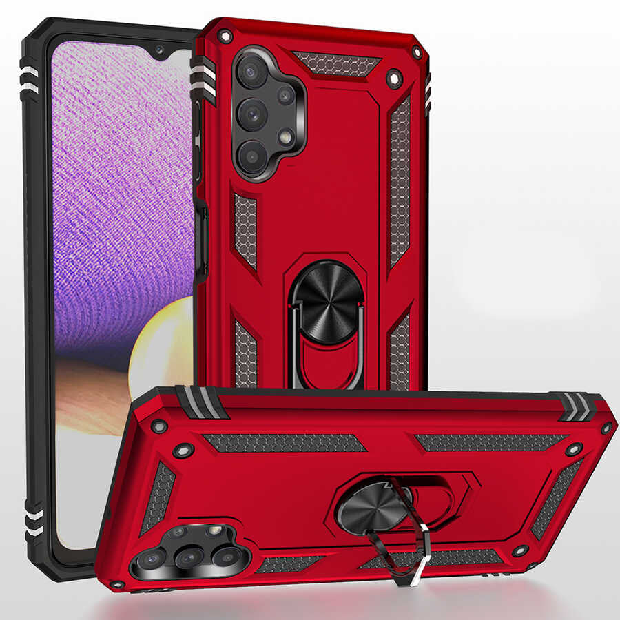 Galaxy A32 5G Kılıf Zore Vega Kapak Gri