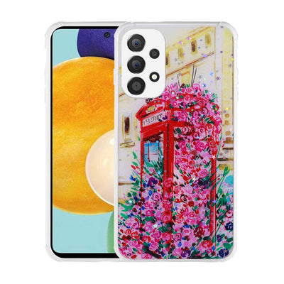 Galaxy A33 5G Kılıf Simli Desenli Kamera Korumalı Parlak Zore Popy Kapak Kulübe