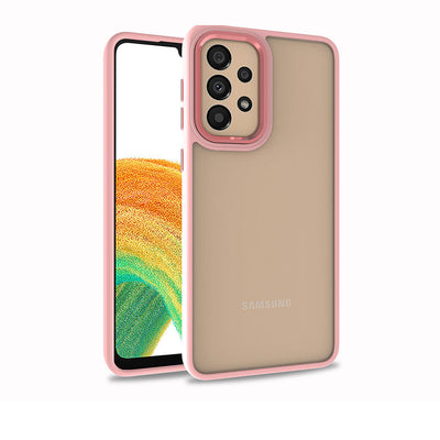 Galaxy A33 5G Kılıf Zore Flora Kapak Rose Gold