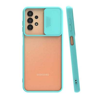 Galaxy A33 5G Kılıf Zore Lensi Kapak Turkuaz