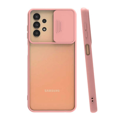Galaxy A33 5G Kılıf Zore Lensi Kapak Pembe Açık
