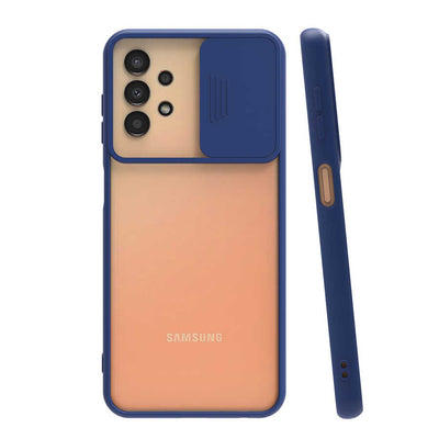Galaxy A33 5G Kılıf Zore Lensi Kapak Lacivert