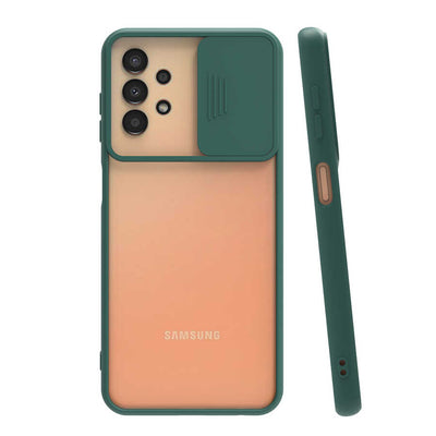 Galaxy A33 5G Kılıf Zore Lensi Kapak Koyu Yeşil