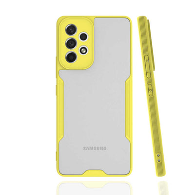 Galaxy A33 5G Kılıf Zore Parfe Kapak Sarı