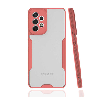 Galaxy A33 5G Kılıf Zore Parfe Kapak Pembe