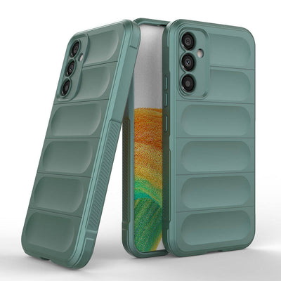 Galaxy A34 Kılıf Esnek TPU Oyuklu Arka Yüzey Tasarımlı Zore Etnik Silikon Kapak Siyah