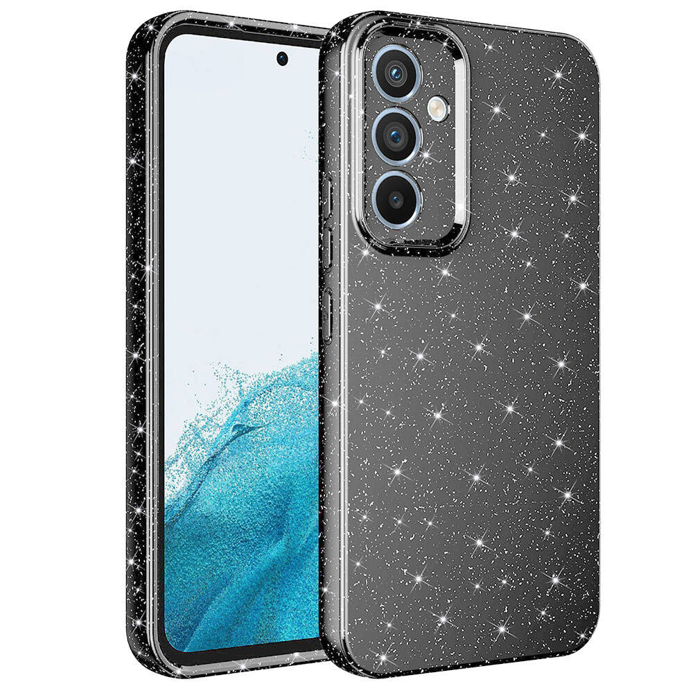 Galaxy A34 Kılıf Kamera Korumalı Simli Lüks Zore Koton Kapak