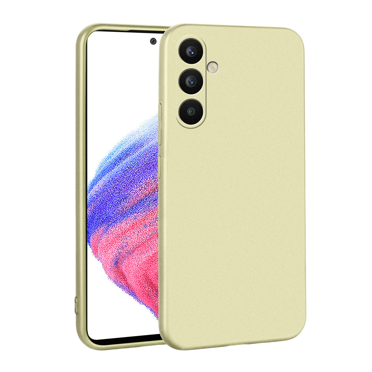 Galaxy A34 Kılıf Zore Premier Silikon Kapak Gold