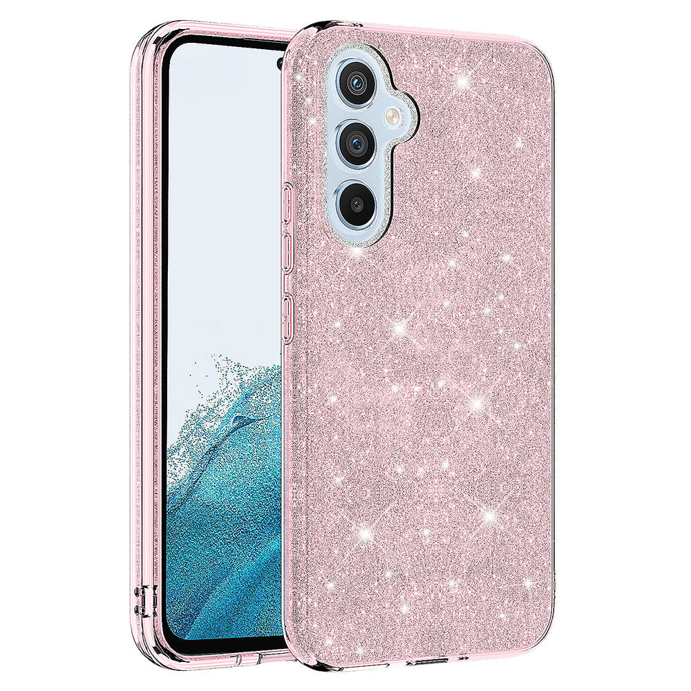 Galaxy A34 Kılıf Zore Shining Silikon Pembe