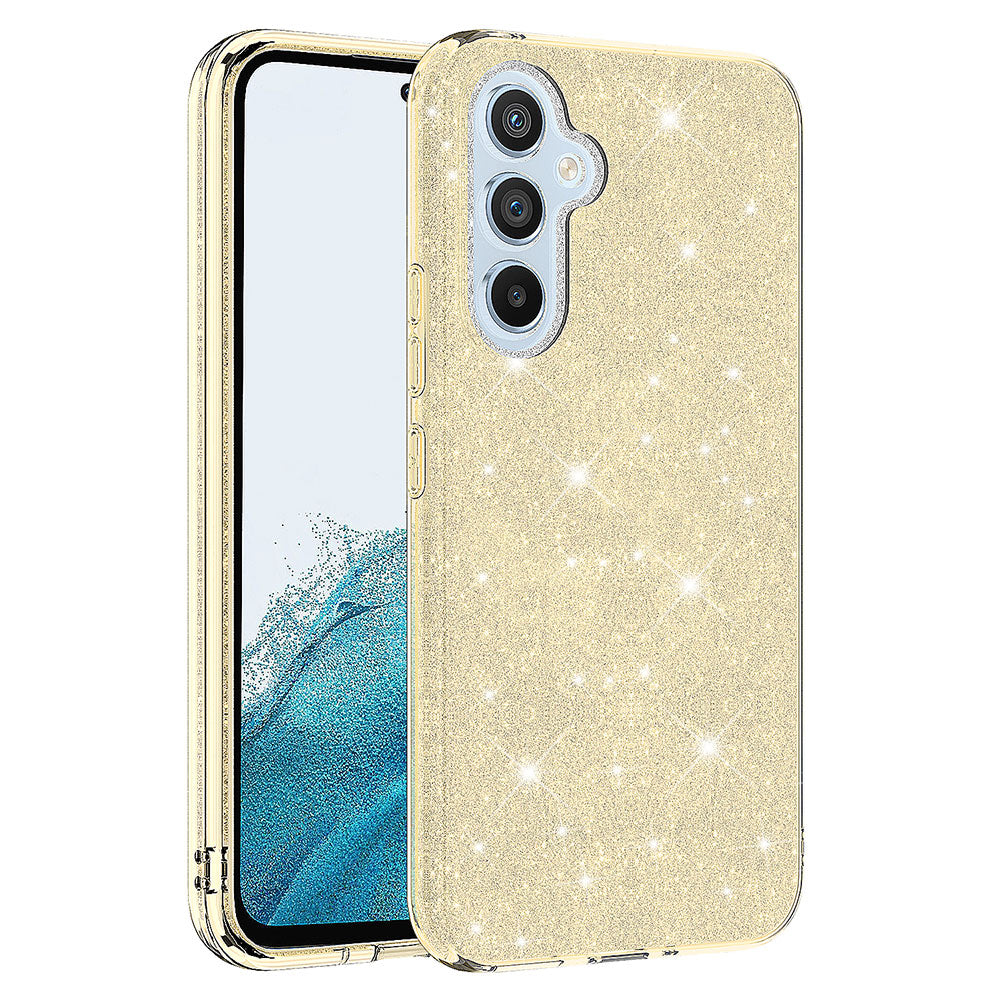 Galaxy A34 Kılıf Zore Shining Silikon Gümüş
