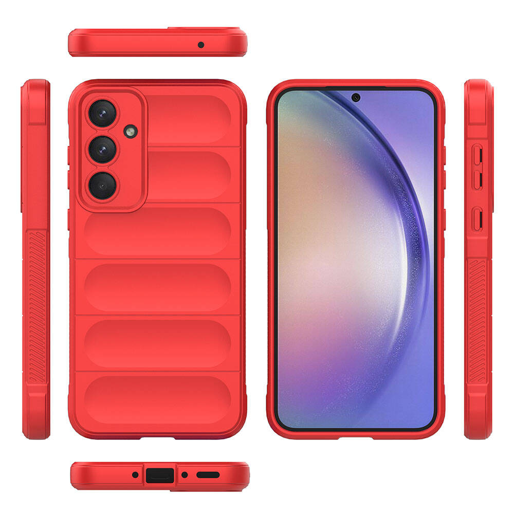 Galaxy A35 Kılıf Esnek TPU Oyuklu Arka Yüzey Tasarımlı Zore Etnik Silikon Kapak Siyah