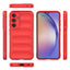 Galaxy A35 Kılıf Esnek TPU Oyuklu Arka Yüzey Tasarımlı Zore Etnik Silikon Kapak Kırmızı