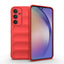 Galaxy A35 Kılıf Esnek TPU Oyuklu Arka Yüzey Tasarımlı Zore Etnik Silikon Kapak Kırmızı
