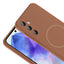 Galaxy A35 Kılıf M-safe Şarj Özellikli Zore Meta Kapak Titanyum-Gri