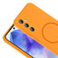 Galaxy A35 Kılıf M-safe Şarj Özellikli Zore Meta Kapak Titanyum-Gri