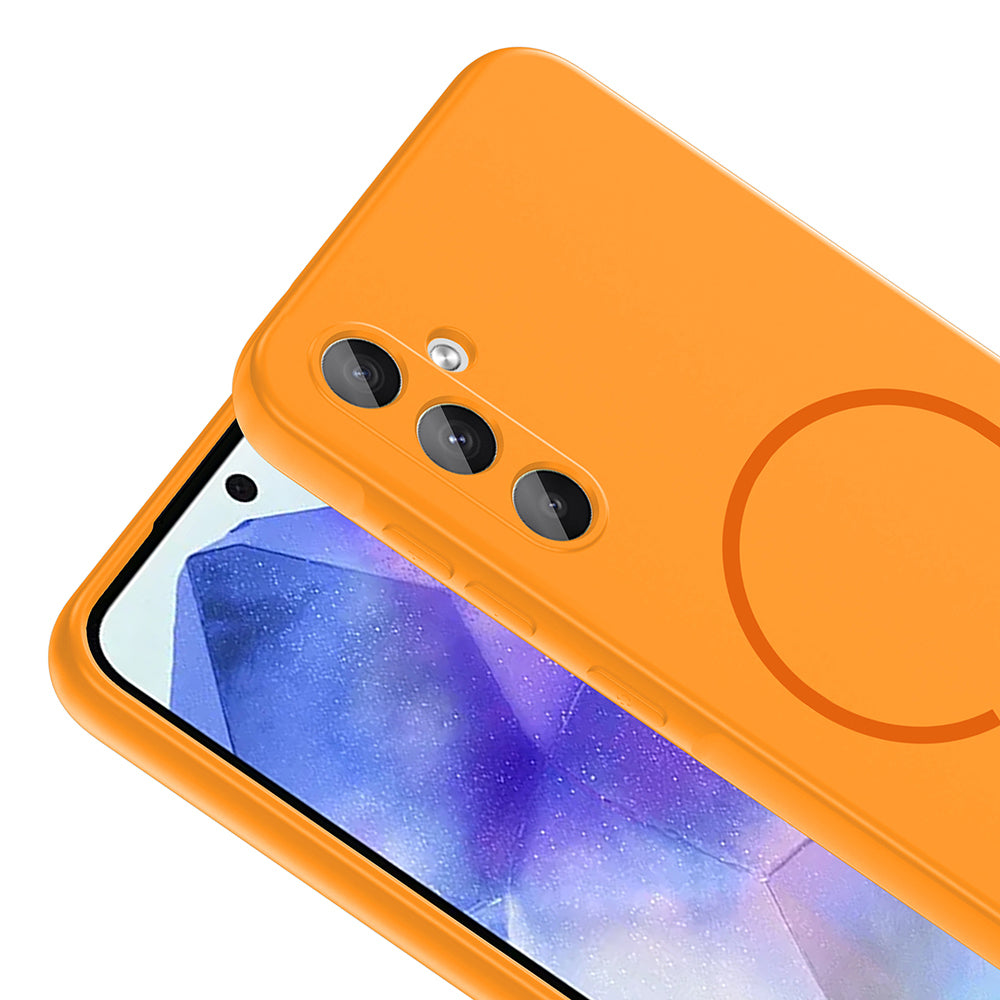 Galaxy A35 Kılıf M-safe Şarj Özellikli Zore Meta Kapak Siyah