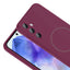 Galaxy A35 Kılıf M-safe Şarj Özellikli Zore Meta Kapak Rose Pembe