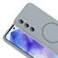 Galaxy A35 Kılıf M-safe Şarj Özellikli Zore Meta Kapak Titanyum-Gri