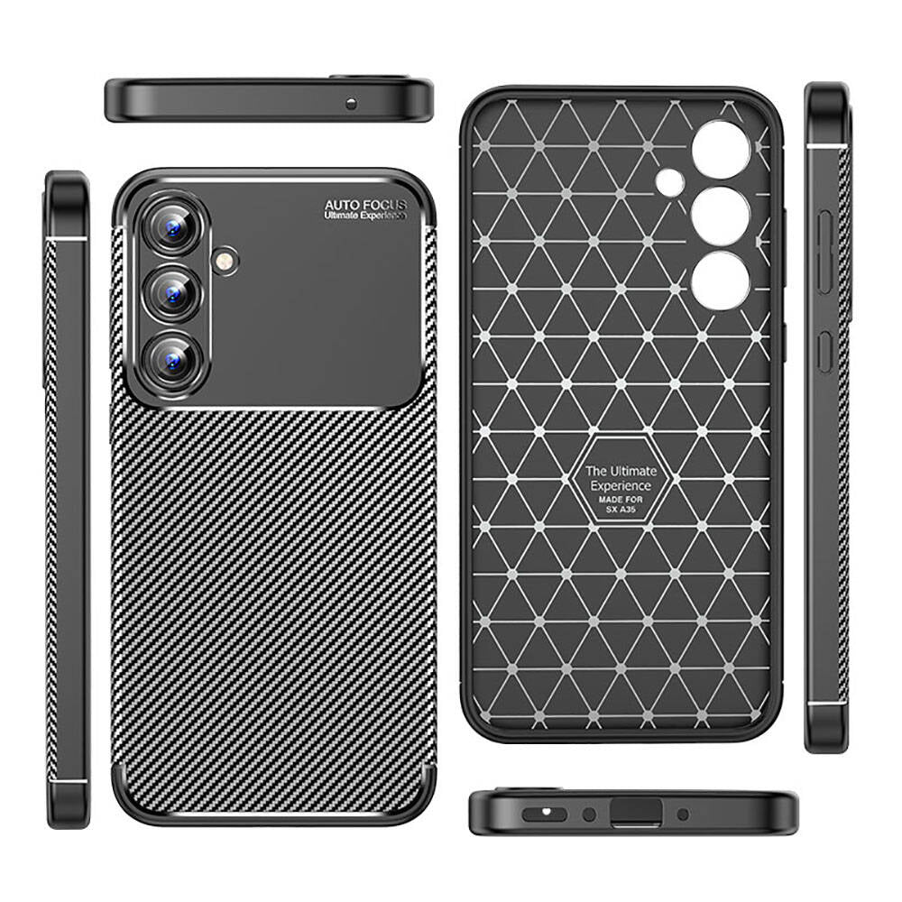 Galaxy A35 Kılıf Zore Negro Silikon Kapak Siyah