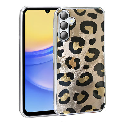 Galaxy A36 Kılıf Desenli Zore Mep Kapak Gold Leopar