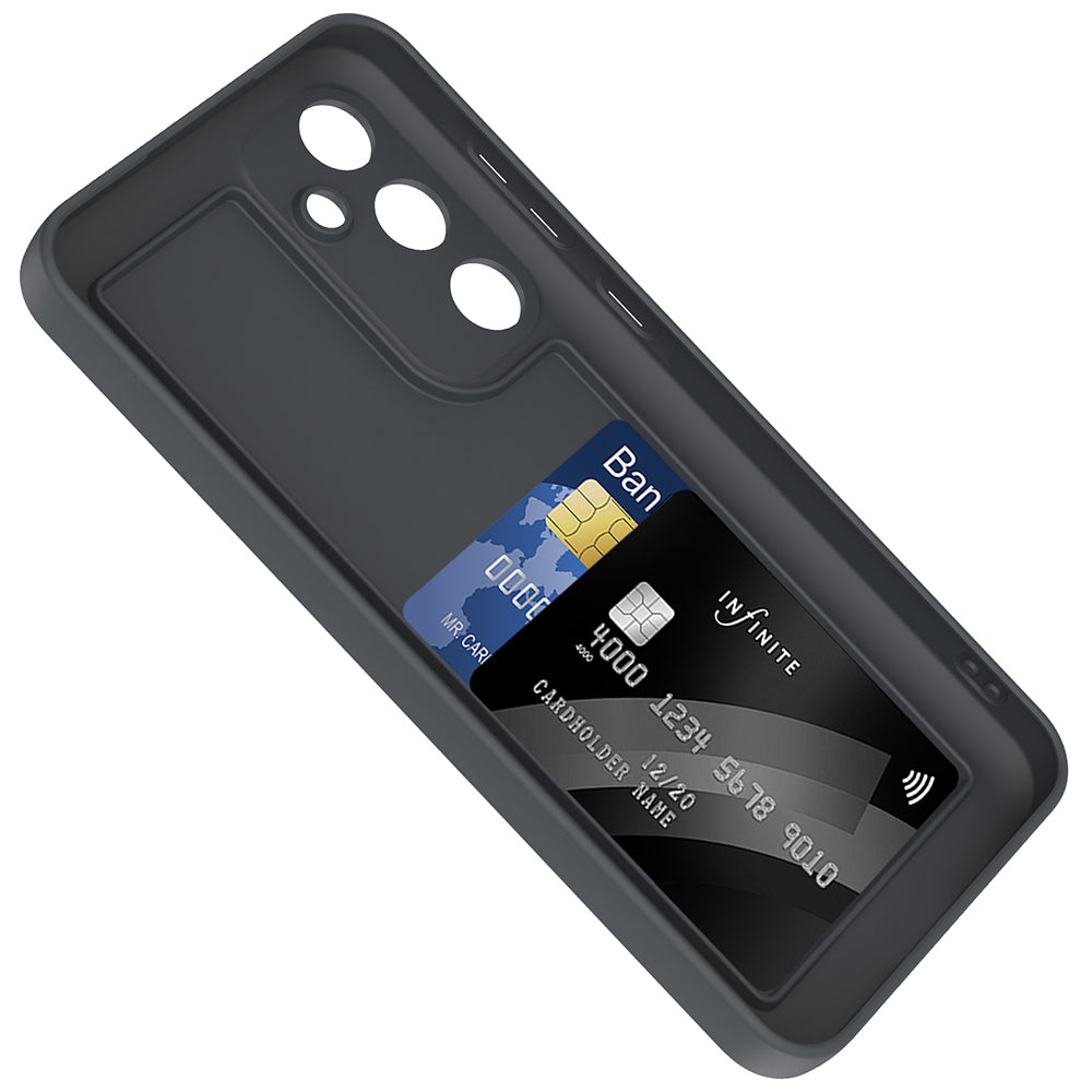 Galaxy A36 Kılıf Kamera Korumalı Kartlık Hazneli Zore Vitra Kapak Lacivert