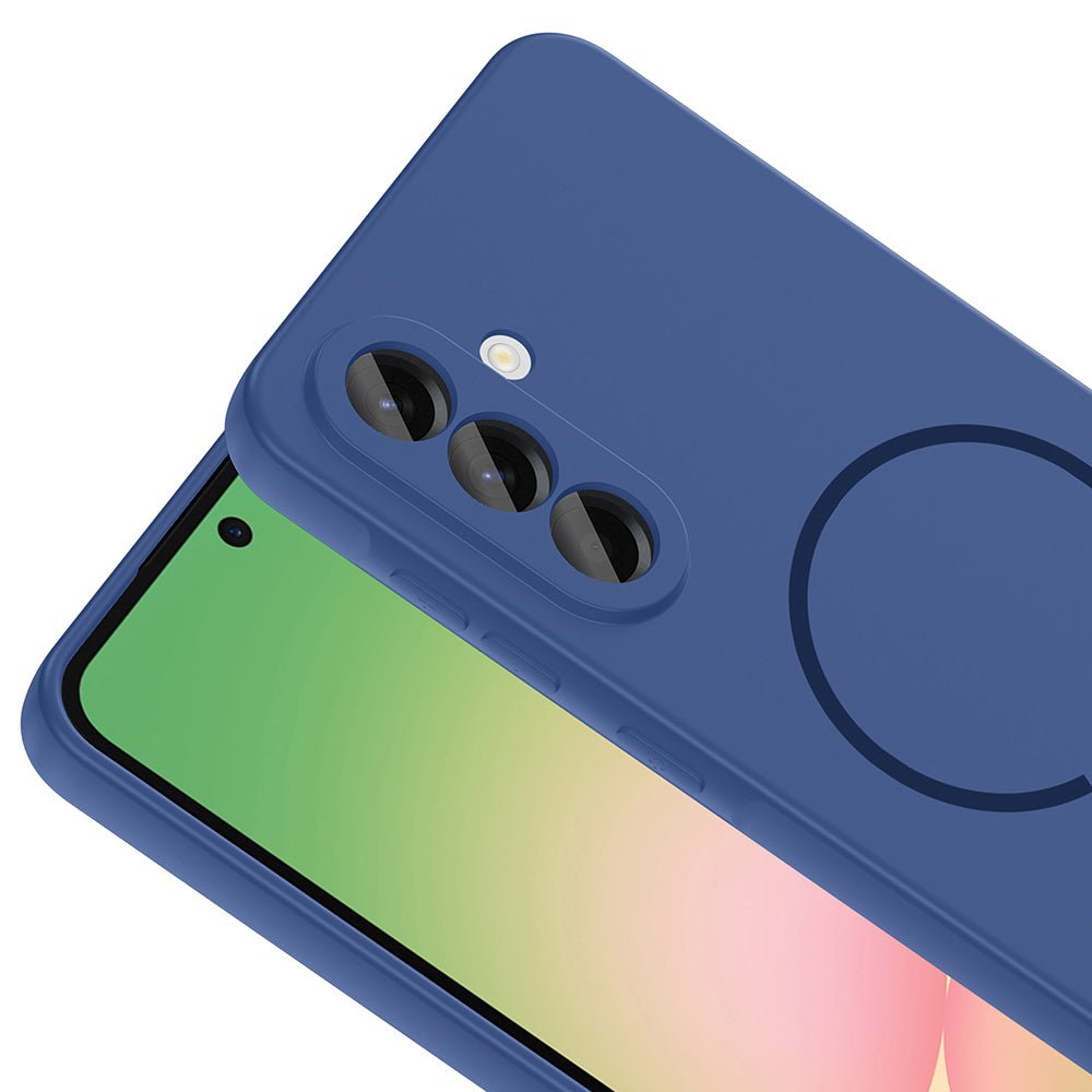 Galaxy A36 Kılıf M-safe Şarj Özellikli Zore Meta Kapak Titanyum-Gri