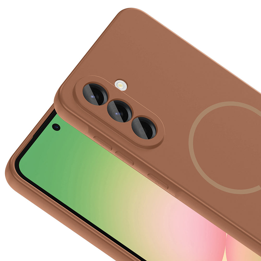 Galaxy A36 Kılıf M-safe Şarj Özellikli Zore Meta Kapak Rose Pembe