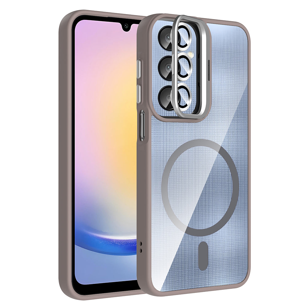 Galaxy A36 Kılıf Standlı ve Kamera Lens Hediyeli Zore Etro Kapak