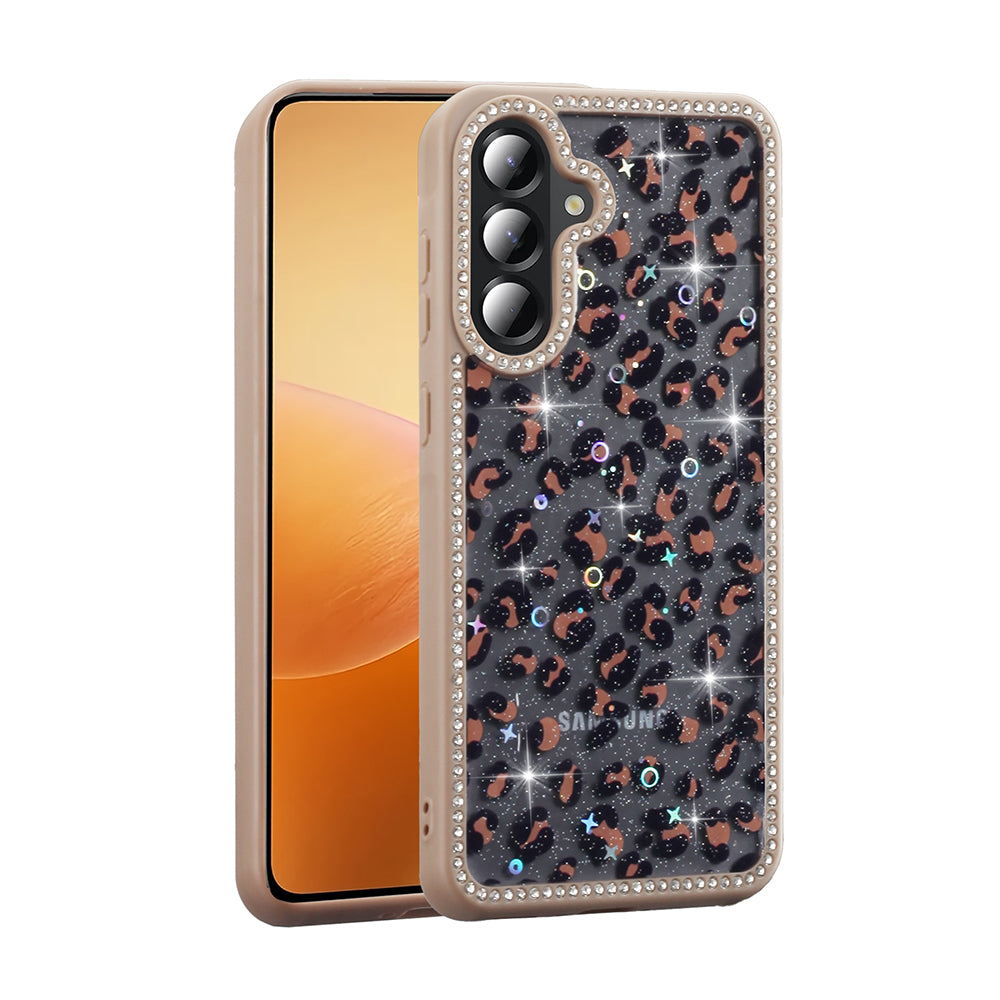 Galaxy A36 Kılıf Taşlı ve Simli Tasarım Zore Azra Kapak