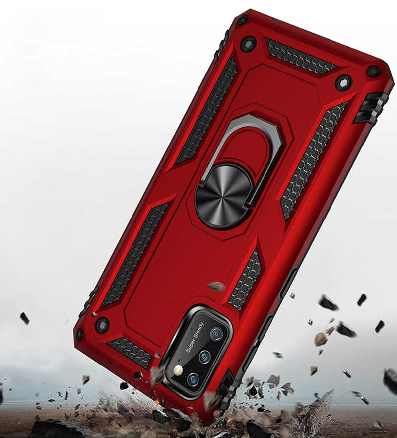 Galaxy A41 Kılıf Zore Vega Kapak Siyah