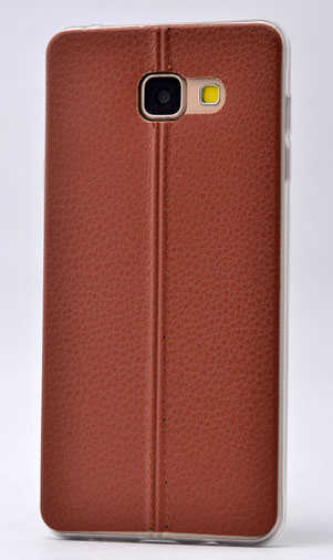 Galaxy A5 2016 Kılıf Zore Epix Silikon Kahverengi