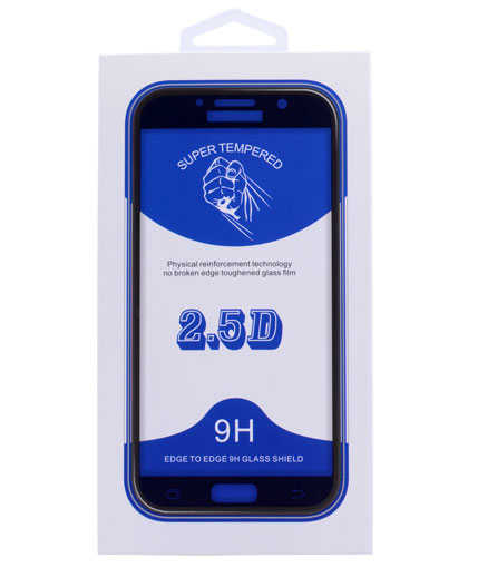 Galaxy A5 2017 Zore Az Eğimli Full Yapışkanlı Cam Siyah