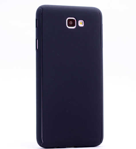 Galaxy A5 2017 Kılıf Zore 360 3 Parçalı Rubber Kapak Siyah