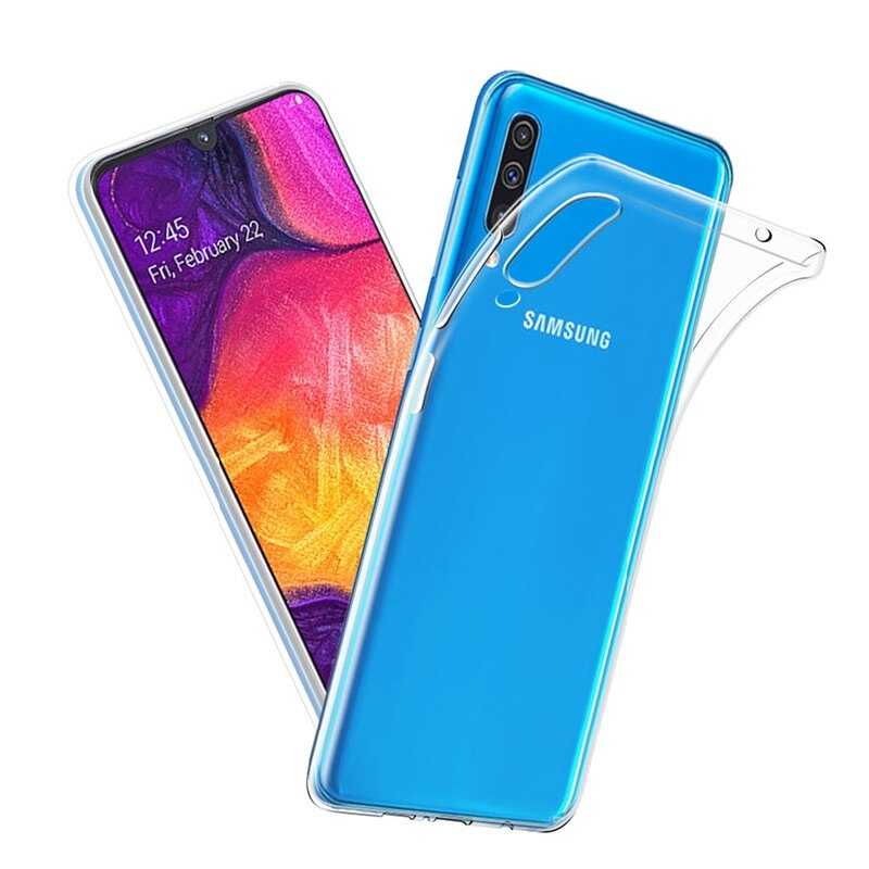 Galaxy A50 Kılıf Zore Süper Silikon Kapak Renksiz