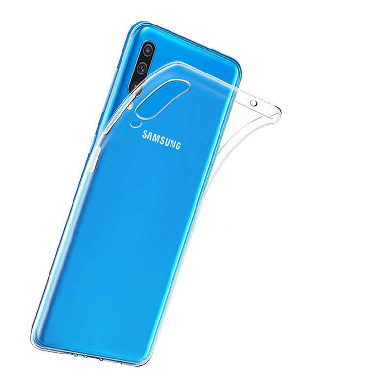Galaxy A50 Kılıf Zore Süper Silikon Kapak Renksiz