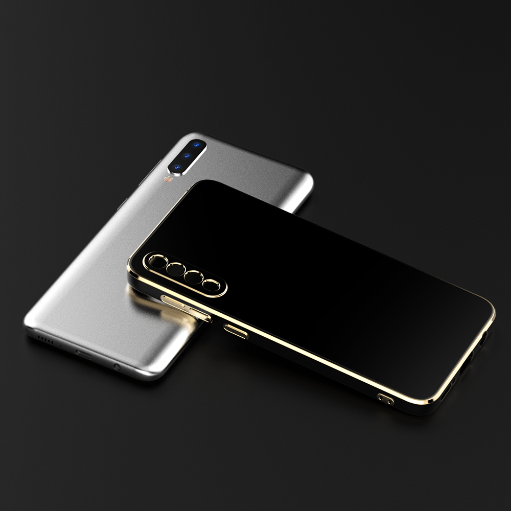 Galaxy A50 Kılıf Zore Bark Kapak Mavi Açık