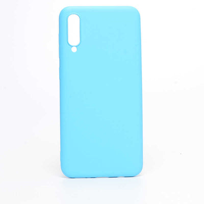 Galaxy A50 Kılıf Zore İnci Silikon Mavi Açık
