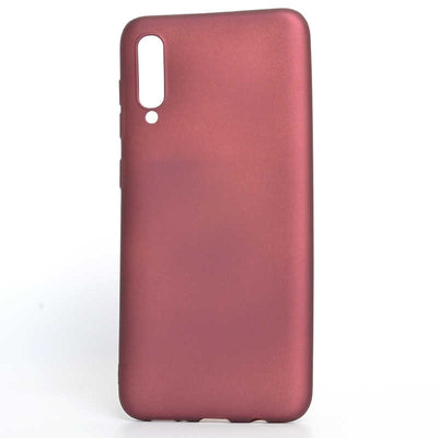 Galaxy A50 Kılıf Zore Premier Silikon Kapak Mürdüm