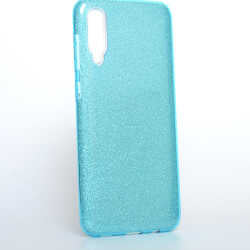 Galaxy A50 Kılıf Zore Shining Silikon Gümüş