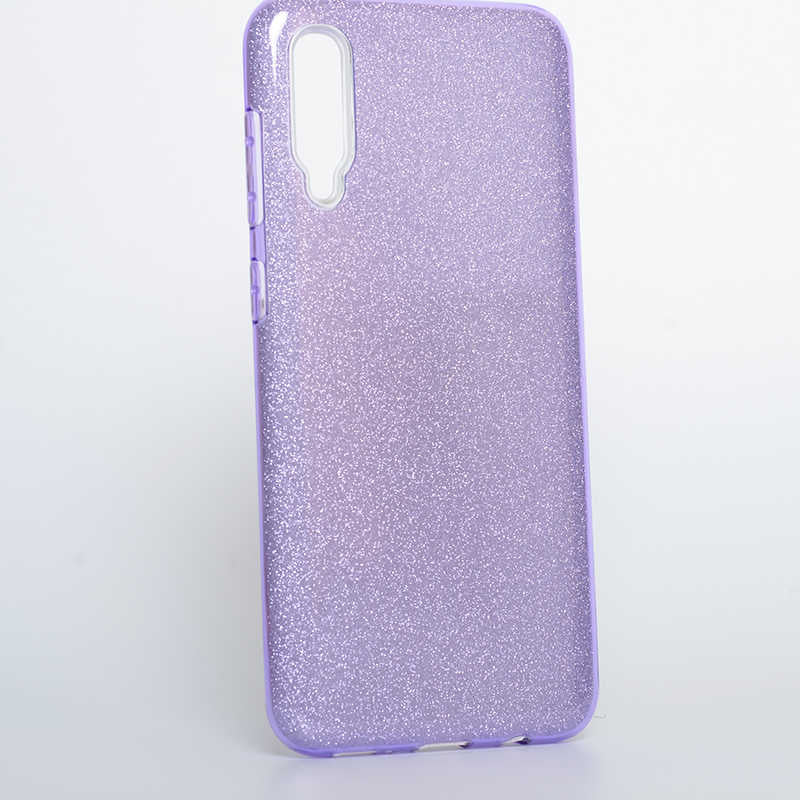 Galaxy A50 Kılıf Zore Shining Silikon Mor