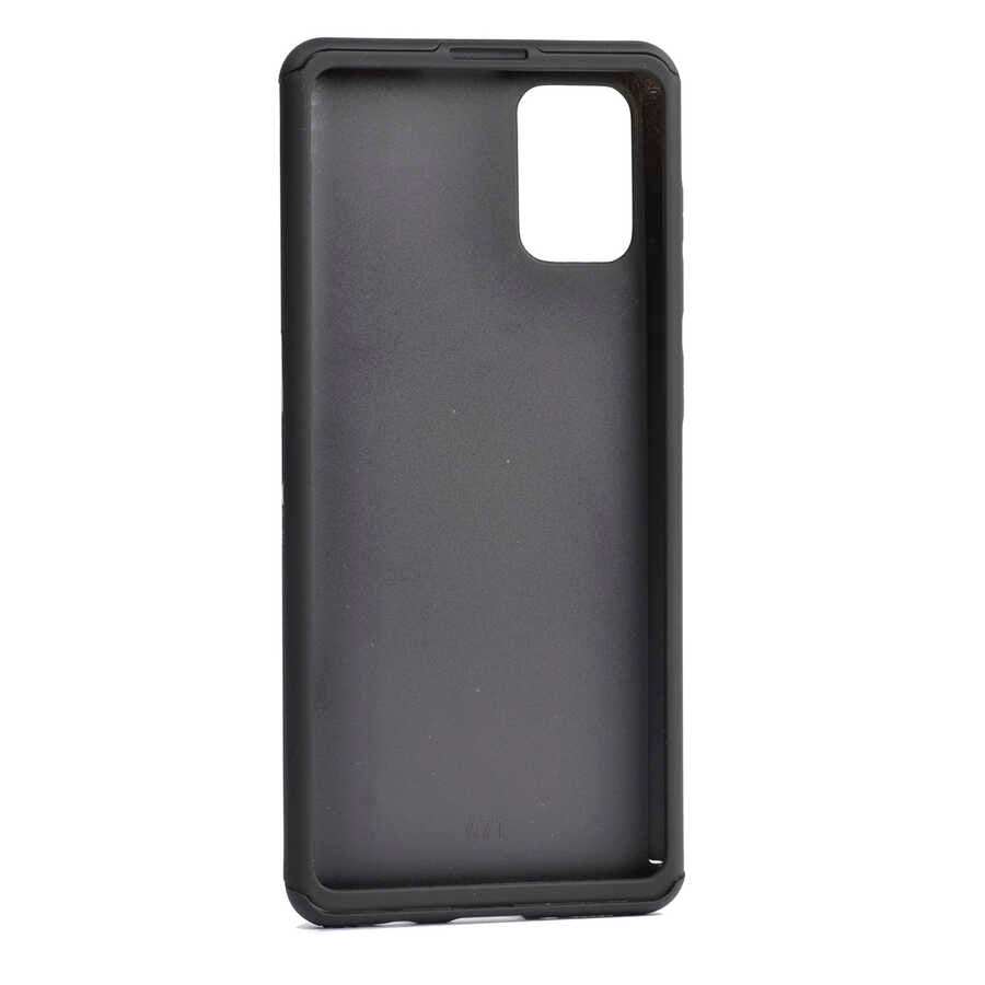 Galaxy A51 Kılıf Zore 360 3 Parçalı Rubber Kapak