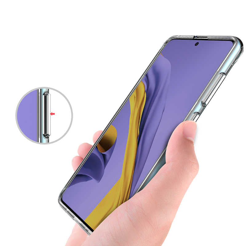 Galaxy A51 Kılıf Zore Gard Silikon Renksiz